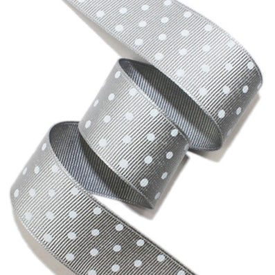 ドットプリントグログラン Gray/White 幅15/25㎜ 長さ22M