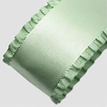 #27 sage green 有光サテンフリル 幅10/15/25/40㎜ 長さ13M