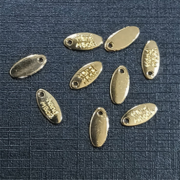楕円ハンドメイドパーツ gold 11X4㎜ 10/100個