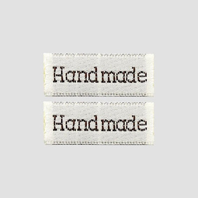 ブラウニーhandmadeラベル ivory 28x10㎜ 10/30個