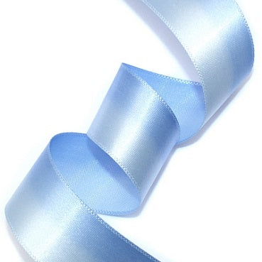 #10 sky&blue 2色グラデーション 片面有光サテン 幅15/25㎜ 長さ22M