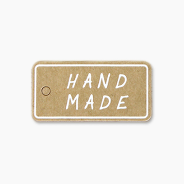 クラフトHAND MADEタグ 40×20㎜ 10個