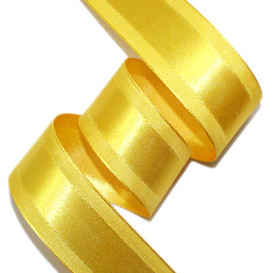 #10 gold サイドラインサテン 幅15/25/40㎜ 長さ45M