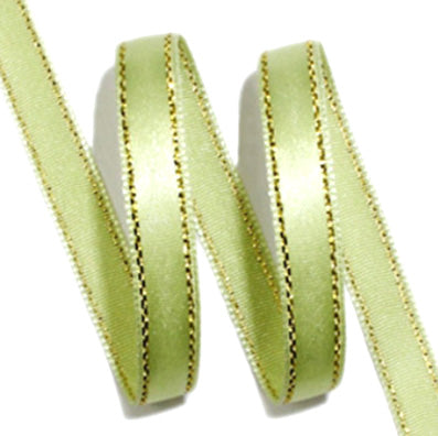 #12 light khaki 金糸2ラインサテン 幅8㎜ 長さ45M