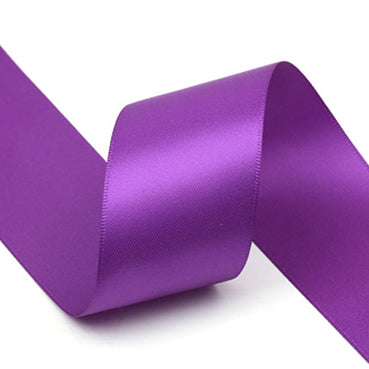 #465 青紫(あおむらさき) 両面有光サテン 幅3/6/9/16/25/38㎜ 長さ22/90M