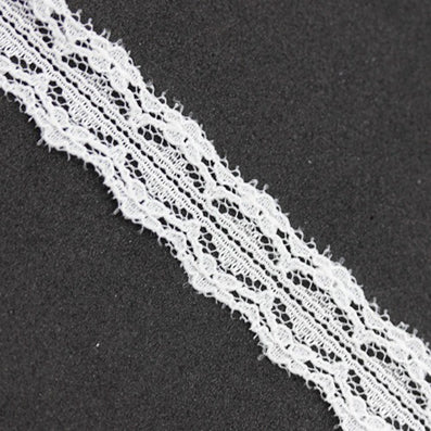 KRT008 ラッセルレース white 幅13㎜ 長さ13M