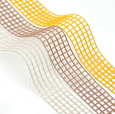 ワッフル網リボン 3色 幅40㎜ 長さ9M