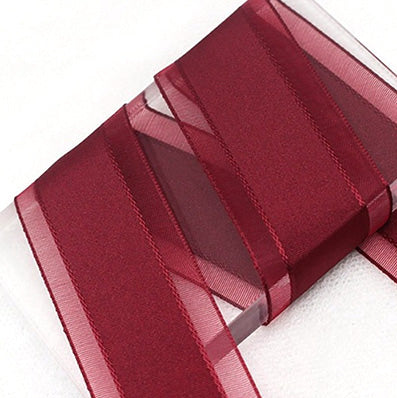 #17 purple 平織オーガンジー 幅15/25/40㎜ 長さ45M