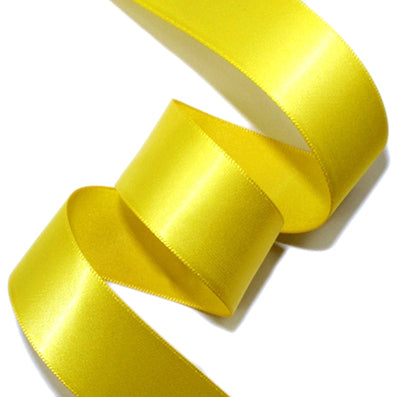 #09 deep yellow 高密度サテンリボン 幅10/15/25/40㎜ 長さ45M