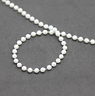 パールビーズチェーン white 8㎜x9M