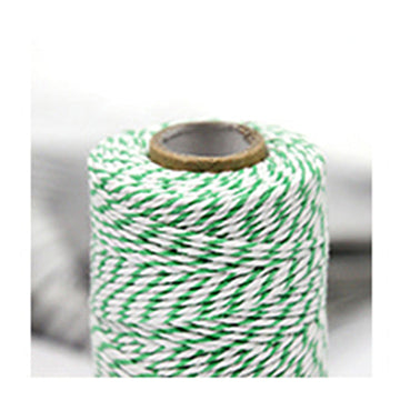 #08 green コットントワインコード 幅2mm 長さ90M