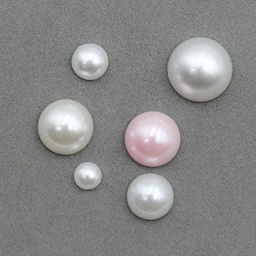 円形ハーフパール 3色 直径6/8/10/12/14㎜ 50/200個