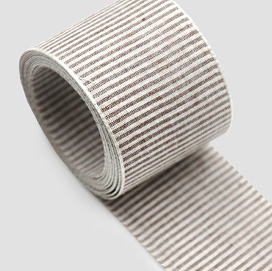 コットン縦線ストライプリボン 4色 幅40mm 長さ9M