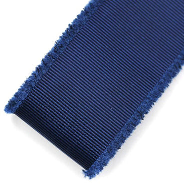 グログランフリルリボン Navy 幅16/25/38㎜ 長さ9M