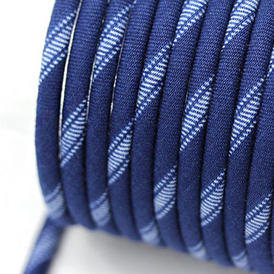 ネクタイモチーフ丸紐 navy 直径5㎜ 長さ22M