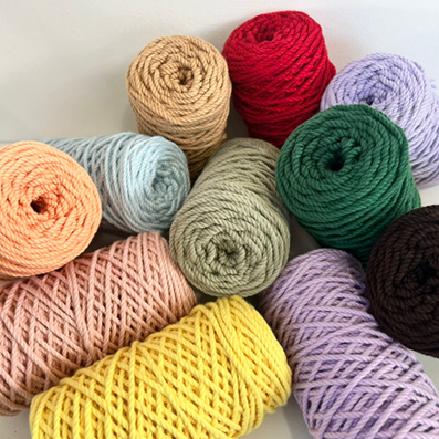 プレミアムマクラメロープ 9色 太さ3.5㎜ 長さ80M