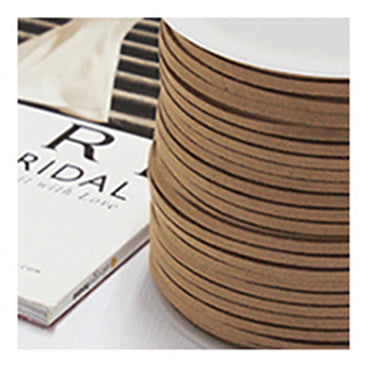 #18 beige スエード調紐 (合皮) 幅3㎜ 長さ22/90M