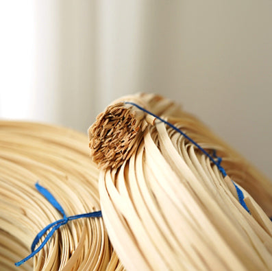 ラタン(籐) 半楕円形 生成り 幅4.5/7.5ｍｍ 470-500g