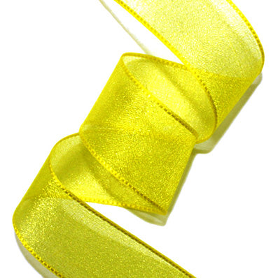 #20 yellow パールオーガンジー 幅16/26/36ｍｍ 長さ27M