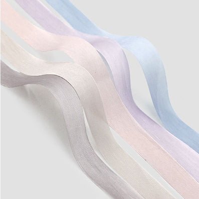 シルクファブリックリボン 11色 幅15/25/40/80mm 長さ18M