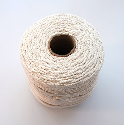 ナチュラル綿ロープ 太さ4㎜ 長さ200M