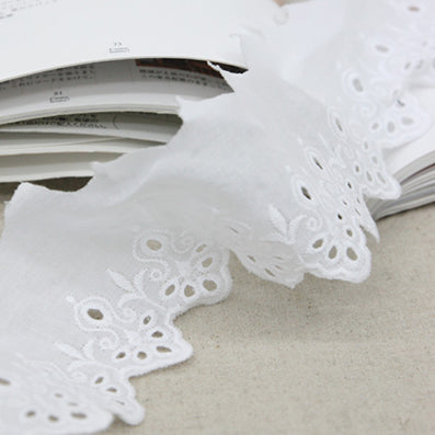 はなび綿レース white 幅60㎜ 長さ2M – ribel