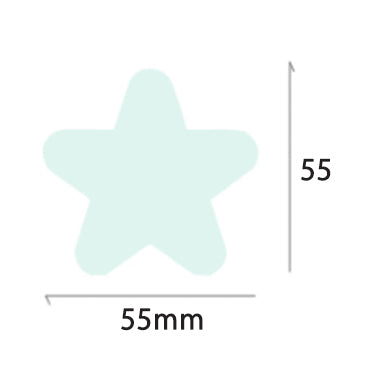 メモ用タグ Star 55×55㎜ 10枚