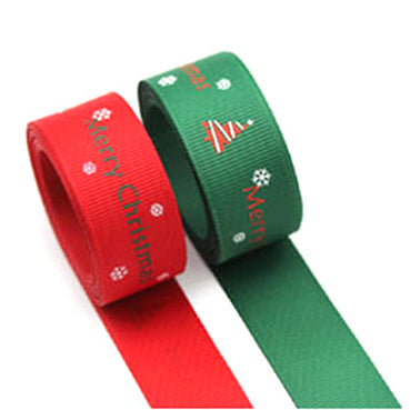 クリスマス ツリー Green/Red 幅9/22㎜ 長さ22M