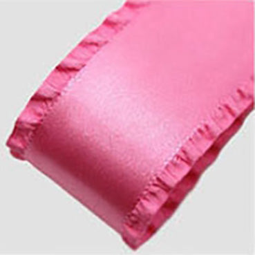 #06 hot pink 有光サテンフリル 幅10/15/25/40㎜ 長さ13M