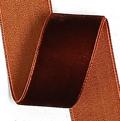 ＃15 deep brown ACE片面ベルベット 幅6/15/25㎜ 長さ9M