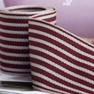 #03 burgundy 7lineストライプ 幅40㎜ 長さ9/27M