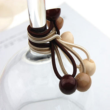 片半カップ ヘアゴム 12㎜ 6色 10個