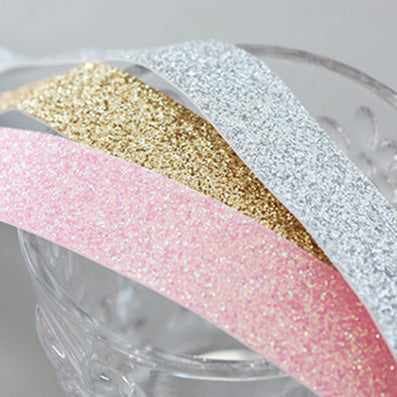 接着グリッターリボン 6色 幅10/20㎜ 長さ0.8M