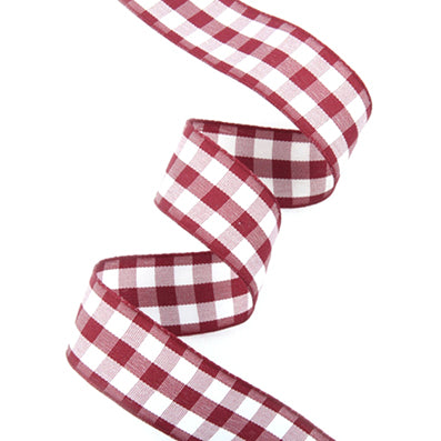 #04 purple ベーシックチェックリボン 幅15/25㎜ 長さ14M